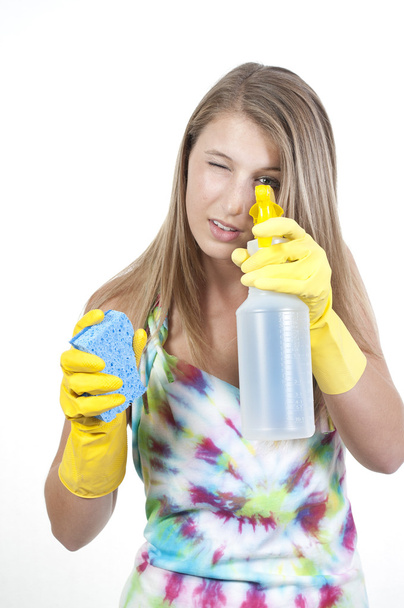 жінка прибирання будинку
 - Фото, зображення