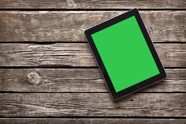 Digital tablet with green screen - Foto, Bild