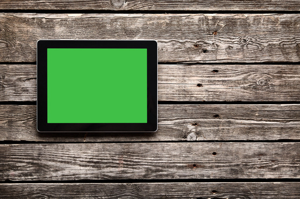 Tablet computer with green screen - Foto, Bild