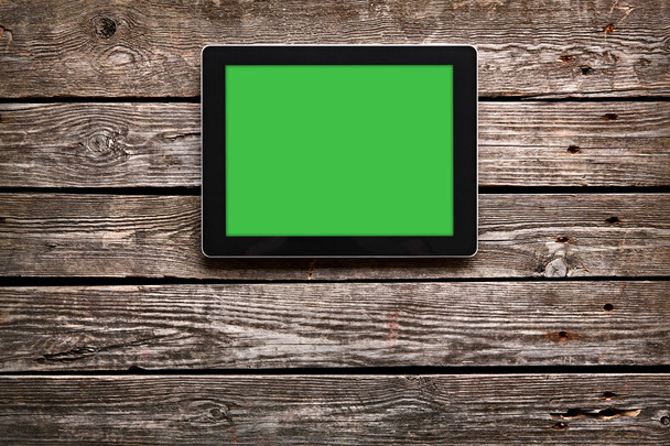 Digital tablet with green screen - Foto, Bild