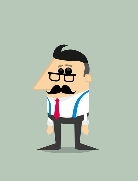 Older Cartoon businessman - Vektor, kép