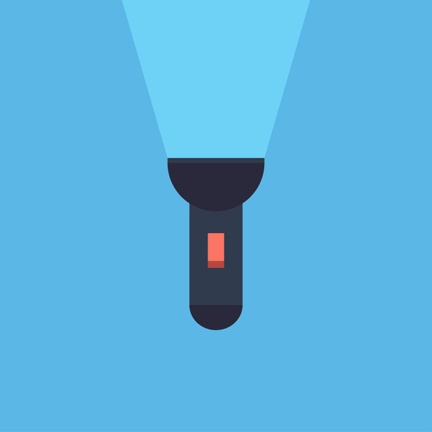 Icon of flashlight. - Vector, Image