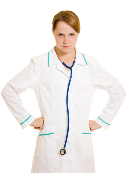Doctor on a white background. - Foto, imagen