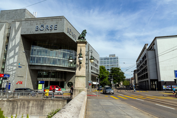 Historical photos of the Swiss stock exchange. Declaration: Location since 1995 to June 2017 - Φωτογραφία, εικόνα