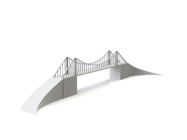 Most modelu 3d - Zdjęcie, obraz