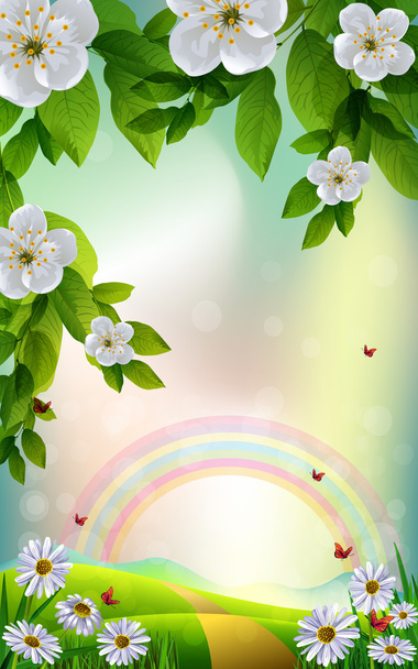Beautiful Spring Background - Vector, Image