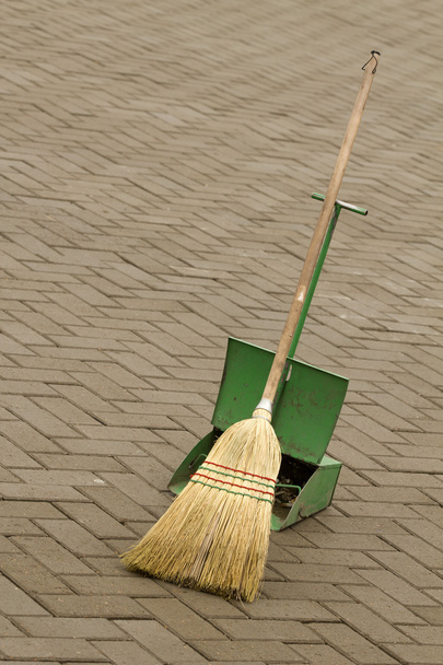 Broom tool cleaning equipment - Фото, изображение