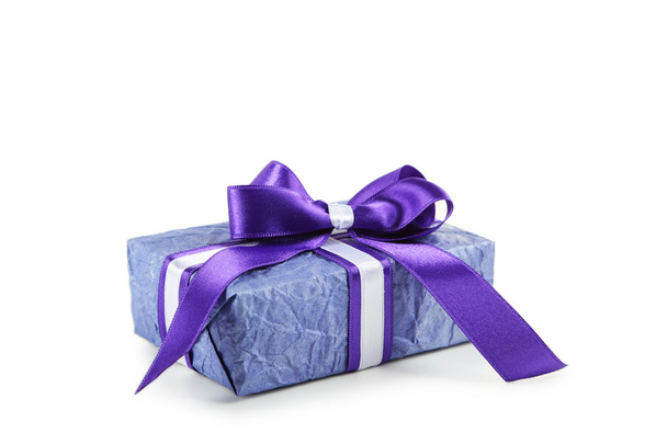 Gift blue box - Foto, imagen