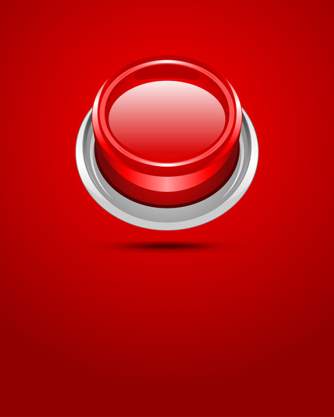 Red vector shiny button background - Wektor, obraz
