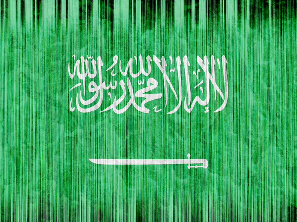 Szaúd-Arábia zászló papír textúra - Fotó, kép