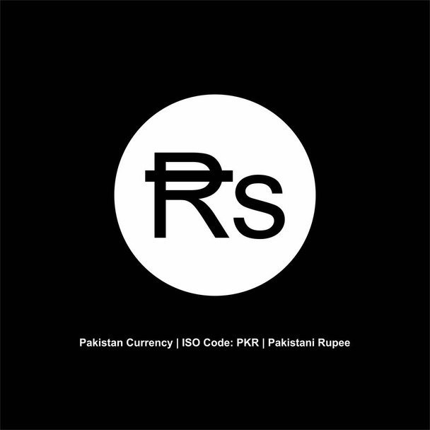 Pakistanisches Währungssymbol, Pakistanische Rupie-Ikone, PKR-Zeichen. Vektorillustration - Vektor, Bild
