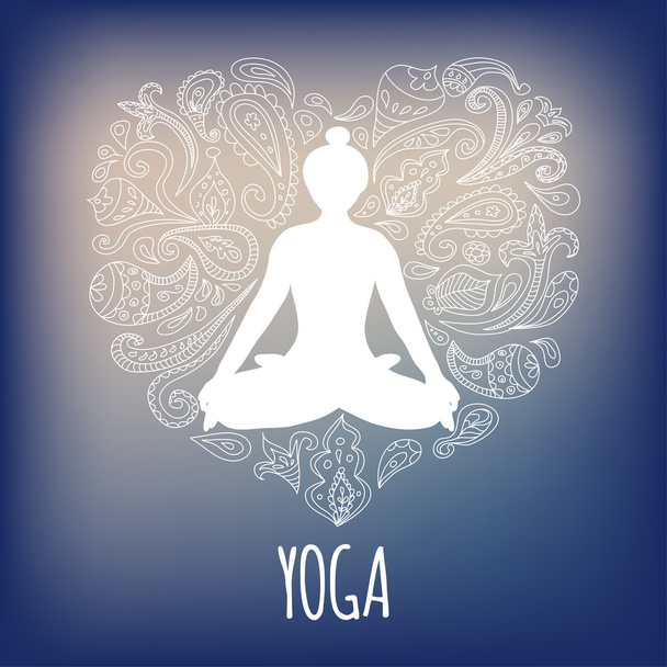Yoga logo - Вектор, зображення