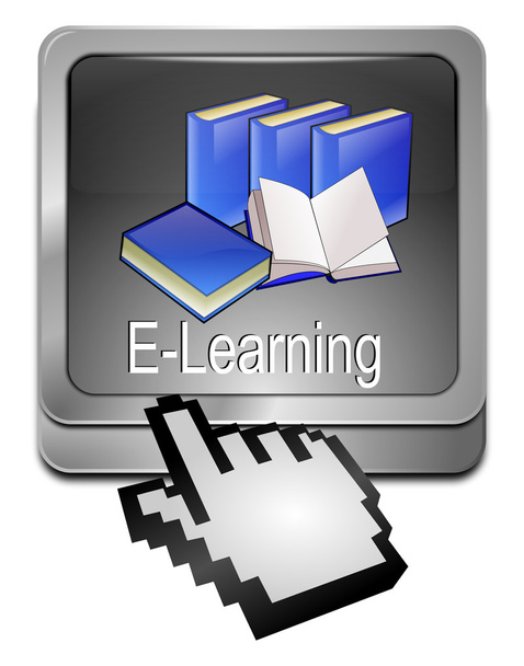 E-Learning-Taste mit Cursor - Foto, Bild