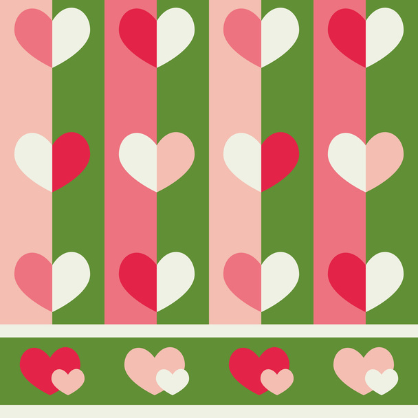 Seamless vector pattern with hearts - Wektor, obraz