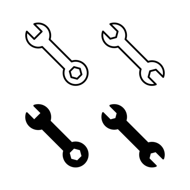 Llave icono vector para la web y la aplicación móvil. icono de reparación. signo y símbolo de herramientas - Vector, imagen