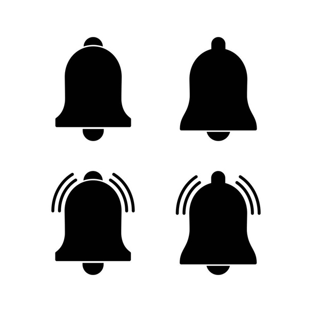 Bell Icon vector voor web en mobiele app. Aanmeldingsteken en symbool voor het ontwerp van websites - Vector, afbeelding