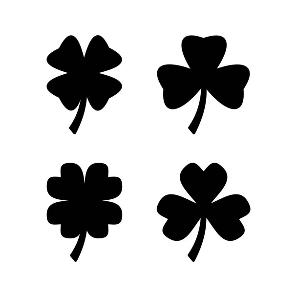 Clover icon vector for web and mobile app. clover sign and symbol. four leaf clover icon. - Vecteur, image