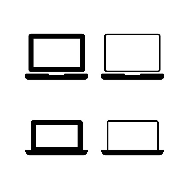 Laptop icon vector for web and mobile app. computer sign and symbol - Vector, Image