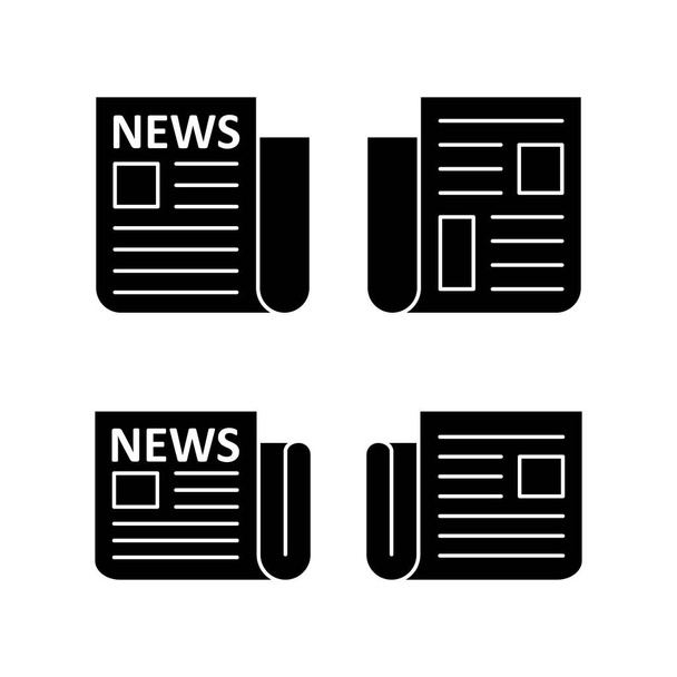Εικονίδιο εφημερίδων διάνυσμα για web και mobile app. ειδησεογραφικό σήμα και σύμβολο - Διάνυσμα, εικόνα