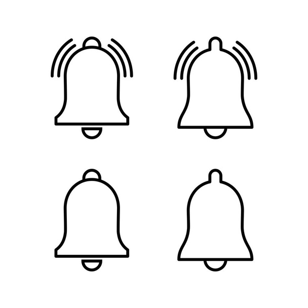 Bell Icon vektor pro webové a mobilní aplikace. Oznamovací značka a symbol pro návrh webových stránek - Vektor, obrázek
