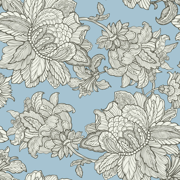 Seamless pattern with ornament - Vector, Imagen