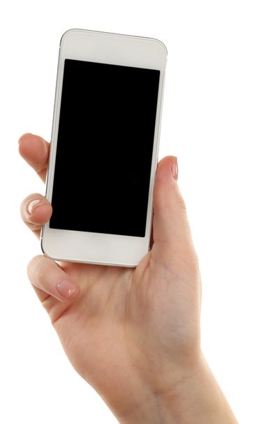 Hand holding mobile smart phone - Photo, Image