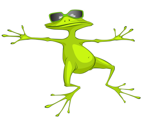 Cartoon Character Frog - Διάνυσμα, εικόνα