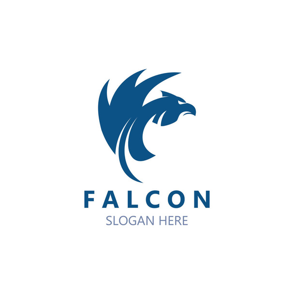 Falcon logo design kuva, siluetti kotka malli kuva - Vektori, kuva