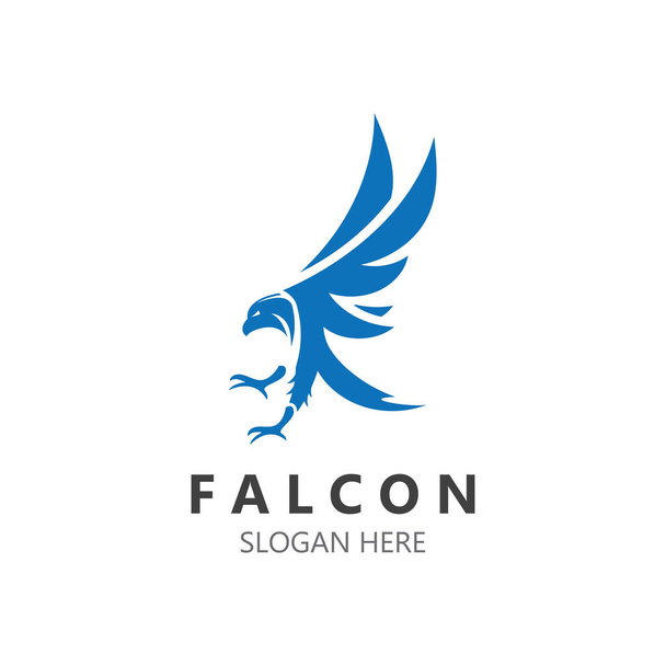 Falcon logo design kuva, siluetti kotka malli kuva - Vektori, kuva