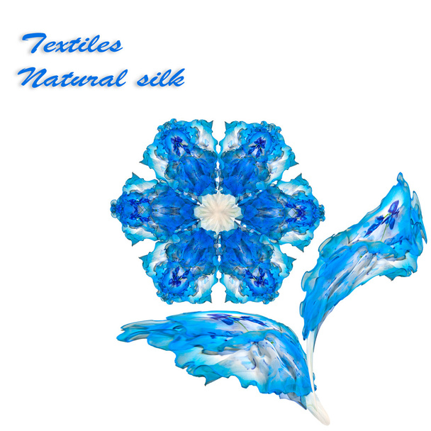 Blue silk flower - Photo, Image
