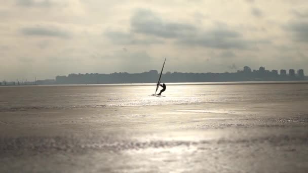 Windsurfer-Eissurfen - Filmmaterial, Video