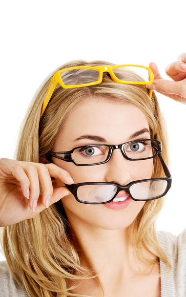 Young woman wearing eyeglasses - Photo, Image