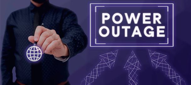 概念表示｜Power Outage, Businessショーケース目標達成のためのピアへの影響力 - 写真・画像
