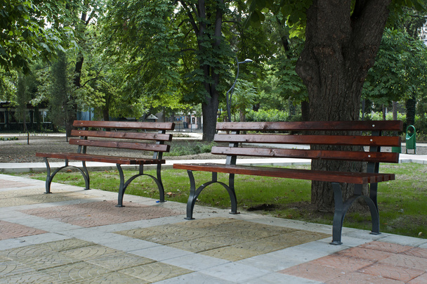 Park benches - Фото, изображение