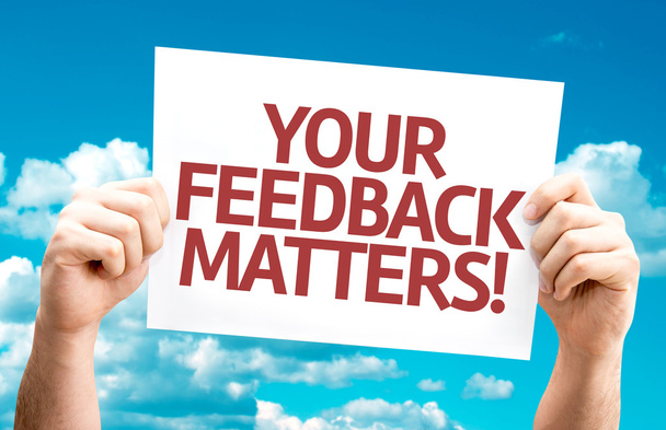 Your Feedback Matters card - Photo, Image
