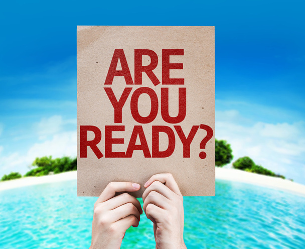 Are You Ready? card - Photo, Image