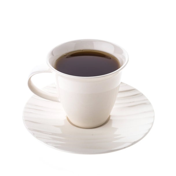Café negro en taza blanca
 - Foto, imagen
