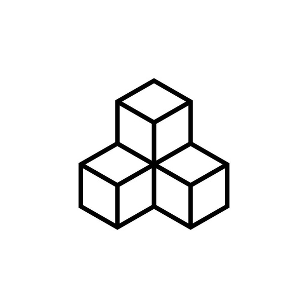 conjunto de ícones blockchain, conjunto de vetor blockchain símbolo de sinal de design plano - Vetor, Imagem