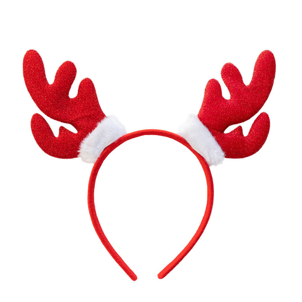 Ângulos renas Natal headband isolado no fundo branco. - Foto, Imagem