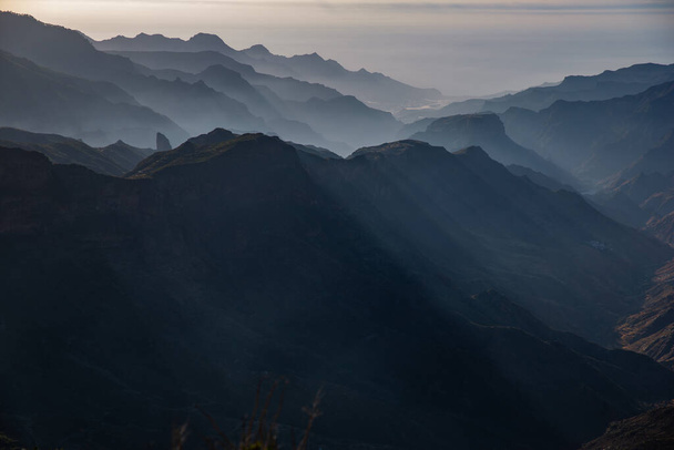 festői hegyvidéki tájak - Gran Canaria. - Fotó, kép