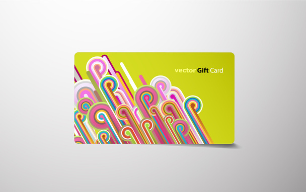 Colored gift card. - Vettoriali, immagini
