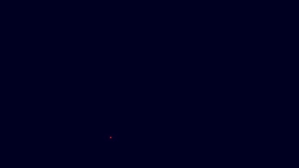 Світло-неонова лінія Смугаста футболка моряка ізольована на синьому фоні. Морський об'єкт. 4K Відео рух графічна анімація
. - Кадри, відео