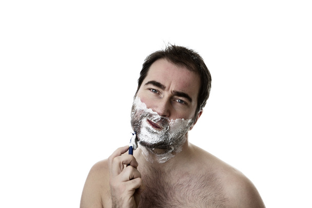 Afeitado hombre
 - Foto, Imagen