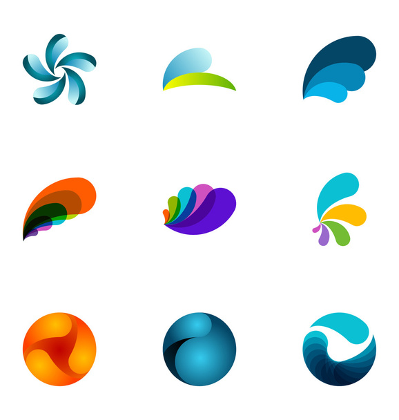 Logo design elements set - ベクター画像
