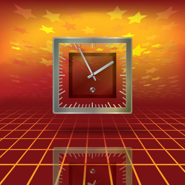 Абстрактний бізнес фон з годинником і зірками
 - Вектор, зображення
