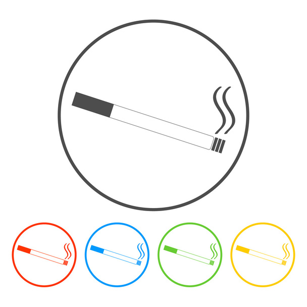 значок сигареты
  - Вектор,изображение