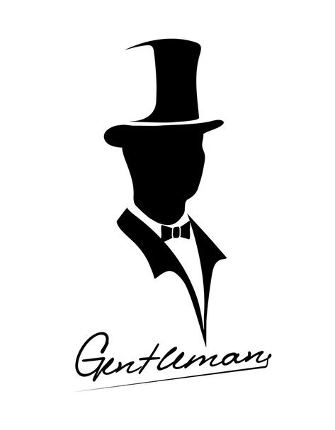 Icon of the gentleman - Vettoriali, immagini