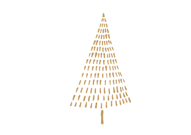手描きの油ブラシストローククリスマスツリーの星は、 pngまたは透明な背景に隔離されました。新年、誕生日、豪華なカードのためのグラフィックリソース. - 写真・画像