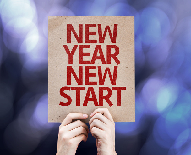 New Year New Start card - Photo, Image