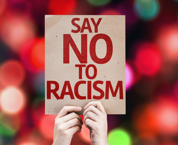 Say No To Racism card - Photo, Image